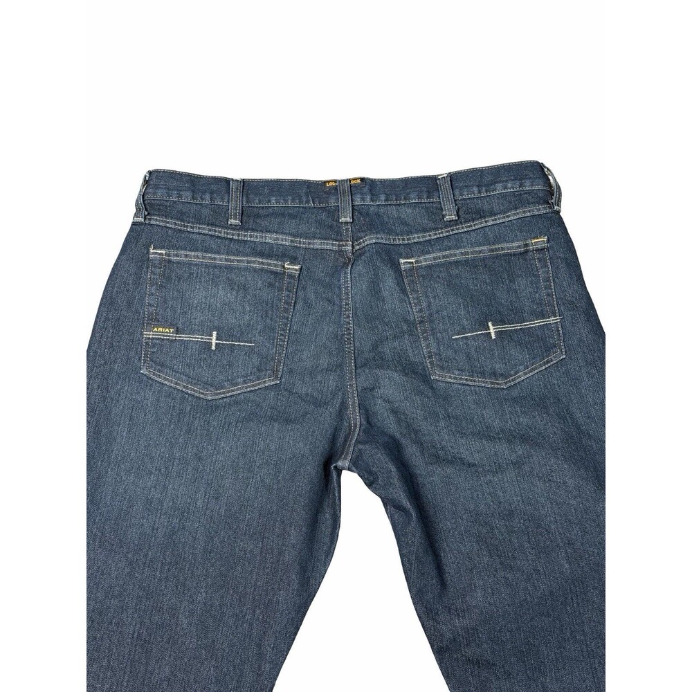 Ariat Rebar M5 Jeans Men's 40x36 Dark Blue Straight Work Durable Denim NWOT - Picture 6 of 13